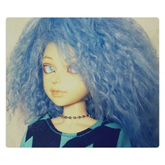 Blue Hair Boy Double Sided Flano Blanket (small) 