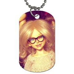 Girls With Glasses Dog Tag (one Side)