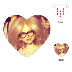 Girls With Glasses Playing Cards (heart)  by snowwhitegirl