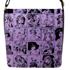 Lilac Yearbook 1 Flap Closure Messenger Bag (s) by snowwhitegirl