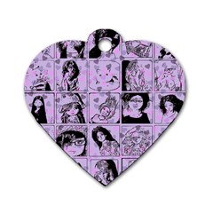 Lilac Yearbook 2 Dog Tag Heart (two Sides)