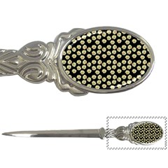 Antique Flowers Black Letter Opener