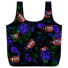 Blue Rose Vampire Full Print Recycle Bag (xl) by snowwhitegirl