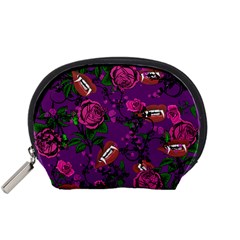 Purple  Rose Vampire Accessory Pouch (small) by snowwhitegirl