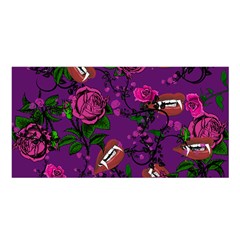 Purple  Rose Vampire Satin Shawl by snowwhitegirl