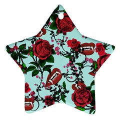 Light Blue Rose Vampire Ornament (star)