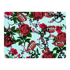 Light Blue Rose Vampire Double Sided Flano Blanket (mini)  by snowwhitegirl