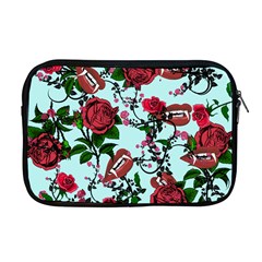 Light Blue Rose Vampire Apple Macbook Pro 17  Zipper Case by snowwhitegirl