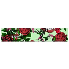 Green Rose Vampire Small Flano Scarf by snowwhitegirl