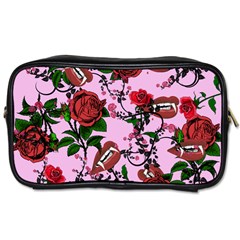 Pink Rose Vampire Toiletries Bag (two Sides) by snowwhitegirl