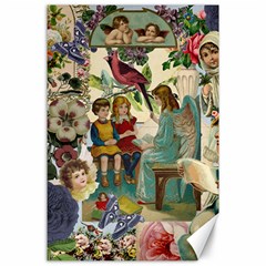 Angel Collage Canvas 24  X 36  by snowwhitegirl