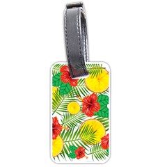 Orange Tropics Luggage Tags (one Side) 