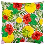 Orange Tropics Pink Large Cushion Case (Two Sides) Front