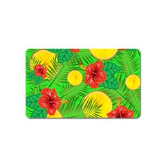 Orange Tropics Green Magnet (name Card)