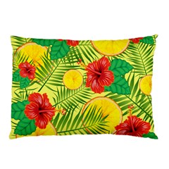 Orange Tropics Yellow Pillow Case