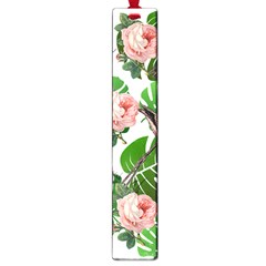 Flamingo Floral White Large Book Marks