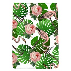 Flamingo Floral White Removable Flap Cover (s) by snowwhitegirl