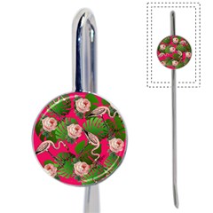 Flamingo Floral Pink Book Mark by snowwhitegirl