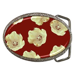 Red Tulips Belt Buckles by snowwhitegirl