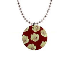 Red Tulips Button Necklaces by snowwhitegirl