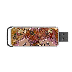 Pinup Floral Portable Usb Flash (two Sides)