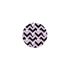 Pink Teapot Chevron 1  Mini Buttons by snowwhitegirl