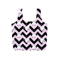 Pink Teapot Chevron Full Print Recycle Bag (s)