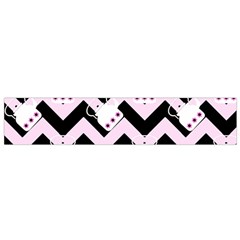 Pink Teapot Chevron Small Flano Scarf