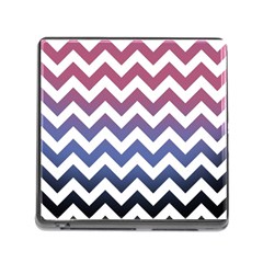 Pink Blue Black Ombre Chevron Memory Card Reader (square 5 Slot)