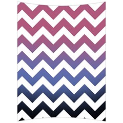 Pink Blue Black Ombre Chevron Back Support Cushion by snowwhitegirl