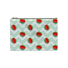 Watermelon Chevron Green Cosmetic Bag (medium) by snowwhitegirl