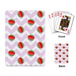 Watermelon Chevron Playing Card Back