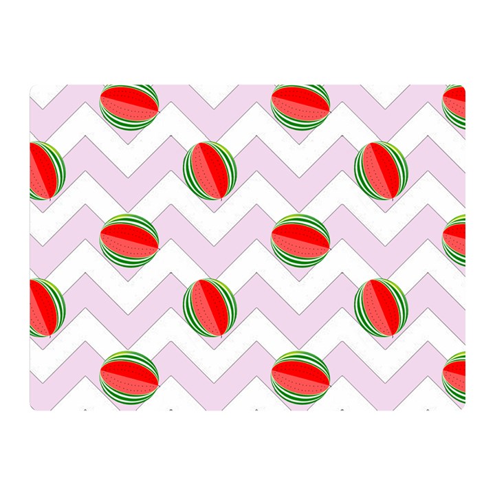 Watermelon Chevron Double Sided Flano Blanket (Mini) 