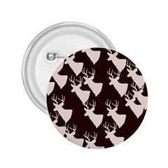 Brown Deer Pattern 2 25  Buttons