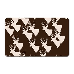 Brown Deer Pattern Magnet (rectangular) by snowwhitegirl