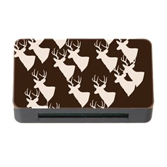 Brown Deer Pattern Memory Card Reader With Cf