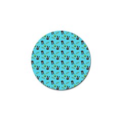 School Girl Pattern Blue Golf Ball Marker (10 Pack) by snowwhitegirl