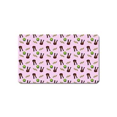 School Girl Pattern Pink Magnet (name Card)