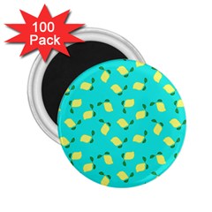 Lemons Blue 2 25  Magnets (100 Pack)  by snowwhitegirl