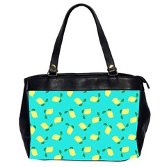 Lemons Blue Oversize Office Handbag (2 Sides)