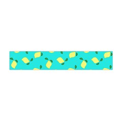 Lemons Blue Flano Scarf (mini)