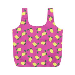Lemons Pink Full Print Recycle Bag (m) by snowwhitegirl