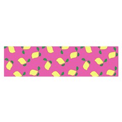 Lemons Pink Satin Scarf (oblong) by snowwhitegirl