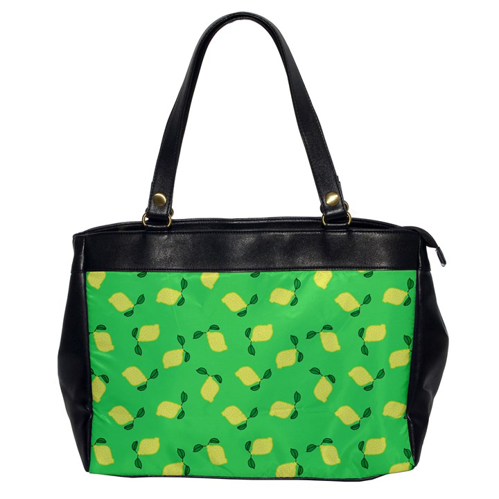 Lemons Green Oversize Office Handbag