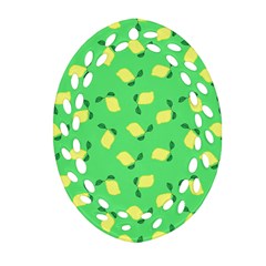 Lemons Green Ornament (oval Filigree)