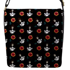 Girl With Dress Black Flap Closure Messenger Bag (s)