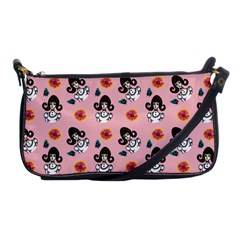 Girl With Dress  Pink Shoulder Clutch Bag