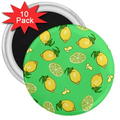 Lemons And Limes 3  Magnets (10 Pack) 