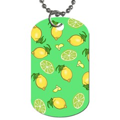 Lemons And Limes Dog Tag (one Side) by snowwhitegirl