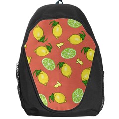 Lemons And Limes Peach Backpack Bag